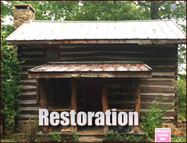 Historic Log Cabin Restoration  Arapahoe, North Carolina